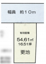 京都市伏見区竹田向代町、土地の間取り画像です