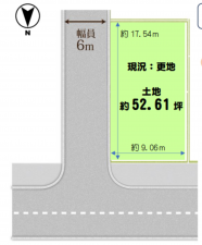 京都市伏見区向島二ノ丸町、土地の間取り画像です