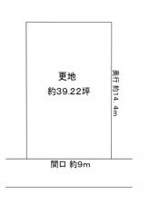 京都市南区八条内田町、土地の間取り画像です