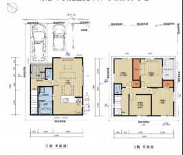 京都市伏見区淀下津町、新築一戸建ての間取り画像です