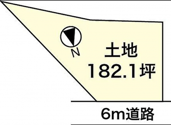 京都市伏見区桃山町遠山、土地の間取り画像です
