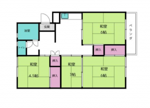 京都市伏見区下板橋町、マンションの間取り画像です