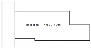 京都市伏見区深草極楽町、土地の間取り画像です