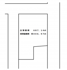 京都市伏見区深草極楽町、土地の間取り画像です