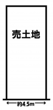 京都市伏見区深草墨染町、土地の間取り画像です