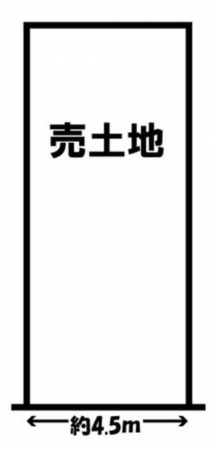 京都市伏見区深草墨染町、土地の間取り画像です