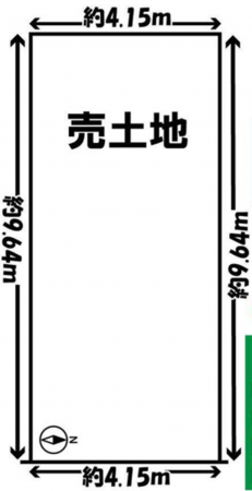 京都市伏見区大宮町、土地の間取り画像です