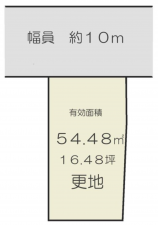 京都市伏見区竹田向代町、土地の間取り画像です