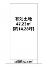 京都市南区八条源町、土地の間取り画像です