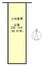 京都市南区西九条猪熊町、土地の間取り画像です