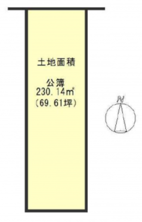 京都市南区西九条猪熊町、土地の間取り画像です