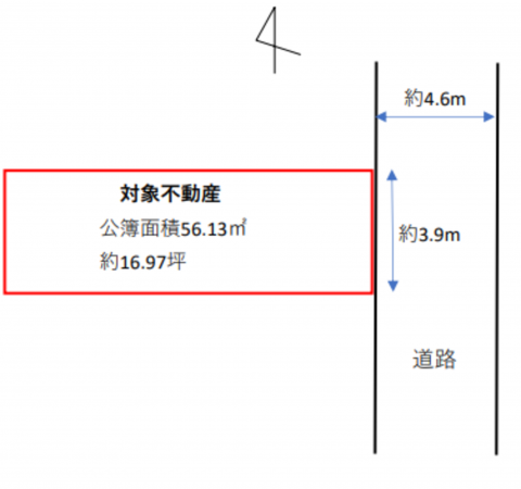 京都市伏見区淀本町、土地の間取り画像です