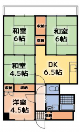 京都市伏見区向島二ノ丸町、マンションの間取り画像です