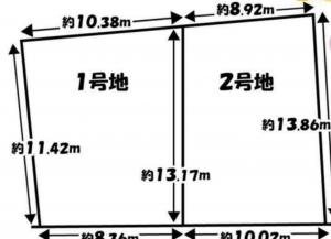 京都市伏見区桃山町丹下、土地の間取り画像です