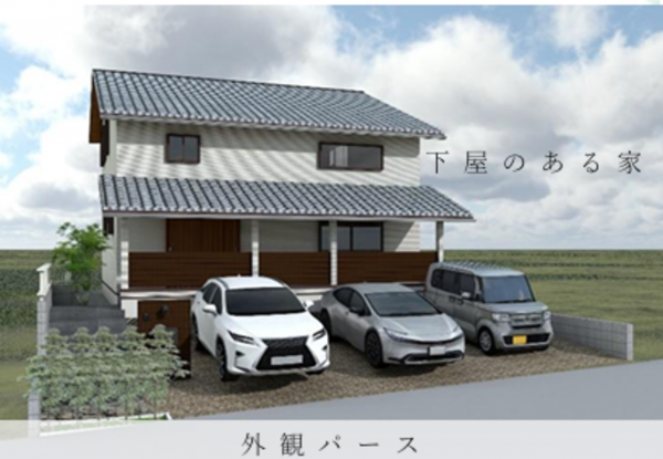 京都市伏見区醍醐西大路町、新築一戸建ての完成予想図（外観）画像です