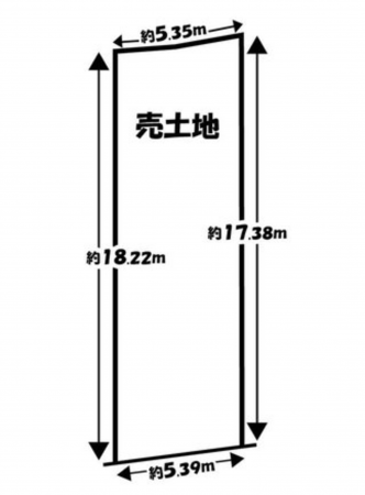 京都市伏見区深草中ノ島町、土地の間取り画像です