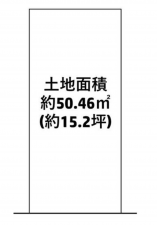 京都市伏見区深草大島屋敷町、土地の間取り画像です
