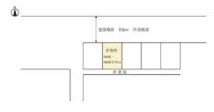 京都市伏見区成町、土地の間取り画像です