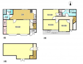 京都市南区東九条柳下町、中古一戸建ての間取り画像です