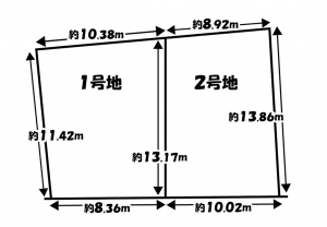 京都市伏見区桃山町丹下、土地の間取り画像です