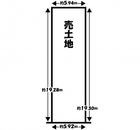 京都市伏見区東大文字町、土地の間取り画像です