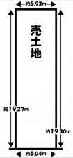 京都市伏見区東大文字町、土地の間取り画像です