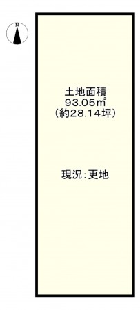 京都市南区西九条東島町、土地の間取り画像です
