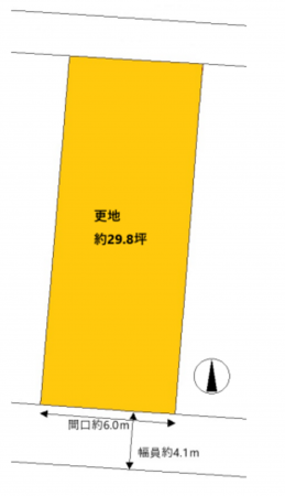 京都市伏見区片原町、土地の間取り画像です