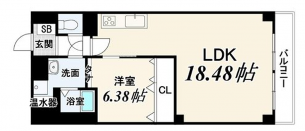京都市伏見区石田内里町、マンションの間取り画像です