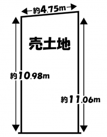 京都市伏見区上板橋町、土地の間取り画像です