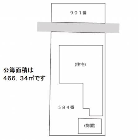 京都市伏見区北浜町、土地の間取り画像です