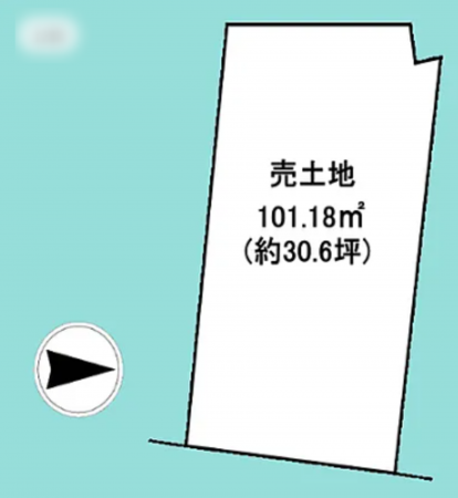 京都市伏見区下鳥羽芹川町、土地の間取り画像です