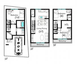 京都市伏見区桃山町西尾、新築一戸建ての間取り画像です