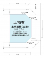 京都市伏見区津知橋町、土地の間取り画像です