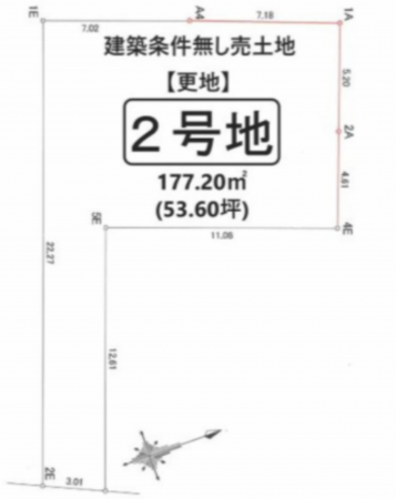 京都市伏見区桃山町安芸山、土地の間取り画像です