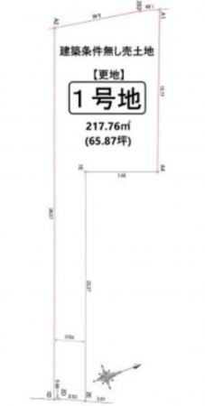 京都市伏見区桃山町安芸山、土地の間取り画像です