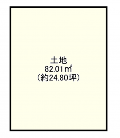 京都市伏見区新町、土地の間取り画像です