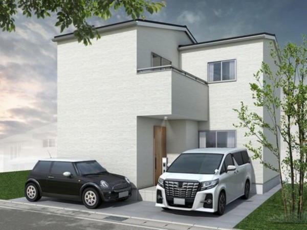 京都市伏見区向島津田町、新築一戸建ての完成予想図（外観）画像です