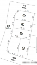 京都市伏見区久我御旅町、土地の間取り画像です
