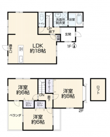 京都市伏見区深草七瀬川町、中古一戸建ての間取り画像です
