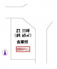 京都市伏見区醍醐僧尊坊町、土地の間取り画像です
