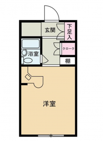 京都市伏見区深草西浦町、マンションの間取り画像です