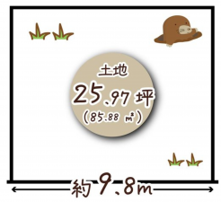 京都市南区久世川原町、土地の間取り画像です