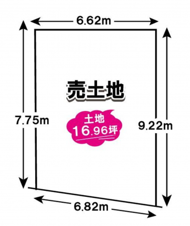京都市伏見区向島二ノ丸町、土地の間取り画像です