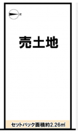 京都市南区東九条東御霊町、土地の間取り画像です