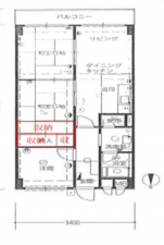 京都市南区久世殿城町、マンションの間取り画像です