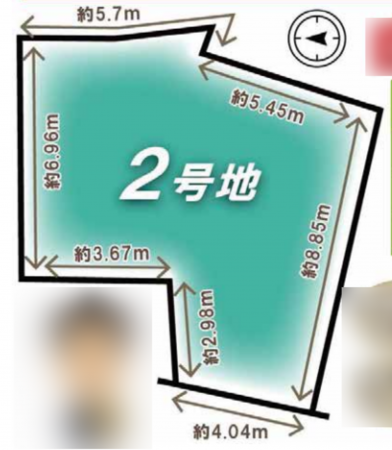 京都市南区吉祥院船戸町、土地の間取り画像です