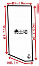 京都市南区久世中久町、土地の間取り画像です