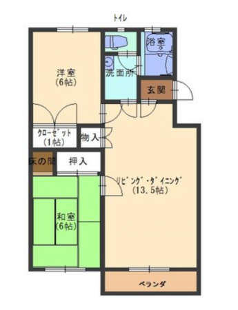 京都市南区吉祥院石原南町、マンションの間取り画像です