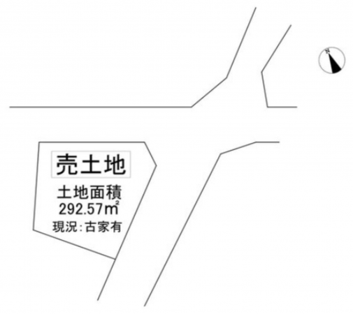 京都市伏見区醍醐大高町、土地の間取り画像です